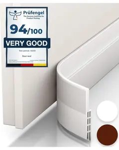 Door Draft Stopper for Bottom of Door - Premium Door Sweep for Bottom of Door/Weather Stripping Door Seal  Door Strip Ideal for