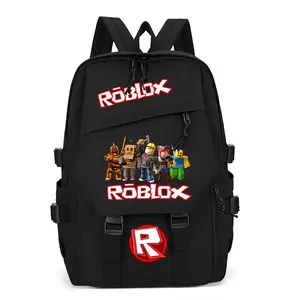 2026 New ROBLOX Game Peripheral Korean Version College Style Backpack Large Capacity Small and Medium School Bag