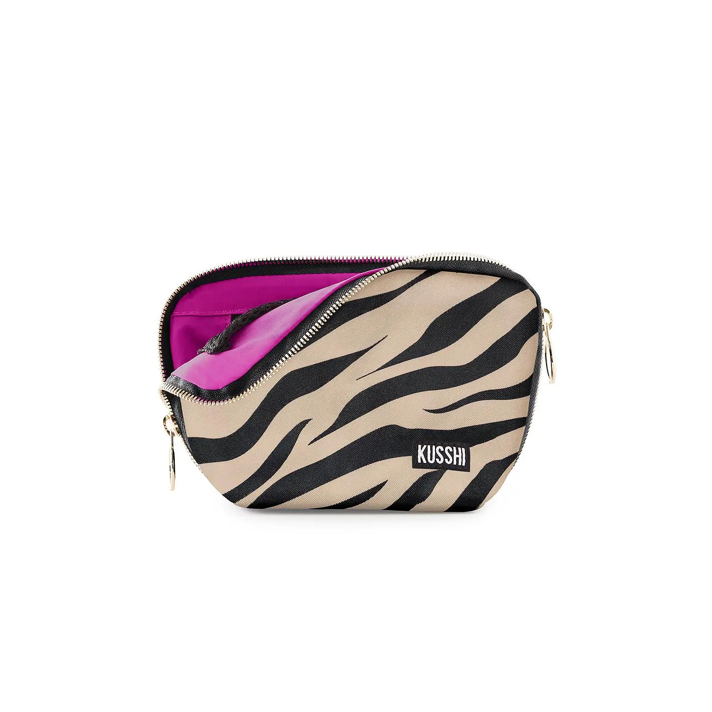 Kusshi Everyday Bag in Zebra & Fuchsia