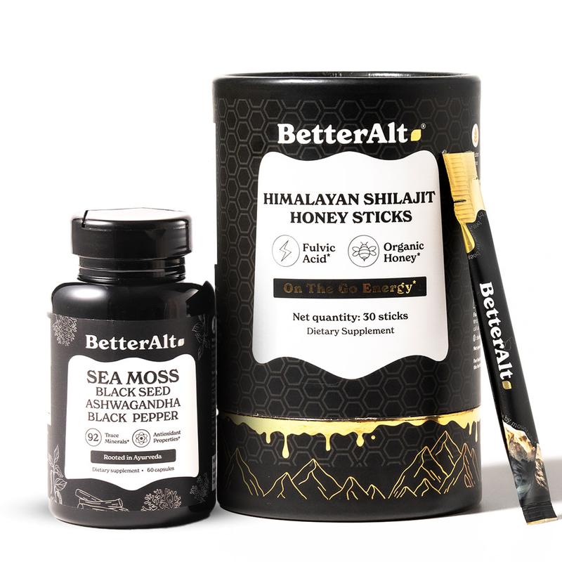 BetterAlt GOLD+ Shilajit Honey Sticks & Pure Irish Sea Moss - TikTok Shop