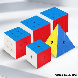 Speed Cube Set, 2x2 3x3 4x4 5x5 Pyramide, Brain Teaser & Color Matching Puzzle, Educational Toy for Kids & Adults, Rubikscube