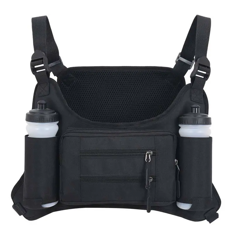 Multifunctional Nylon Chest Bag with Multiple Pockets, Large Capacity Sporty Tool Bag for All Seasons, Universal Sports Backpack Vest