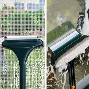 Multifunctional Anti-mosquito Screen Brush Glass Brush Washer Window Car Glass Dust Washing Household Long Handle Cleaning Tool