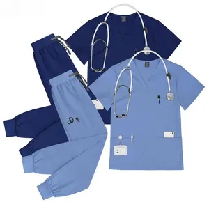 Nurse Uniform Set Doctor Nurses Dental Hospital Uniforms Joggers Pants Sets Beauty Spa Nursing Articles Scrub Workwear