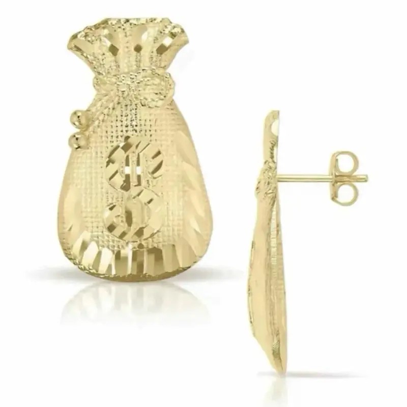 10k Money Bag Earring gold filled