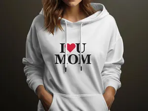I Love You Mom Hoodie, I Heart You Mom Hoodie, Mother's Day Hoodie