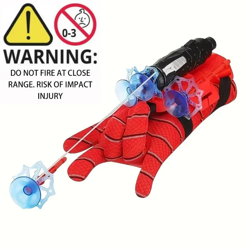 Spider Web Launcher Gloves - Interactive and Hero Toy for Kids and Adults, Durable Abs Material, Perfect for Halloween and Christmas Gifts, Prank Gag Gift