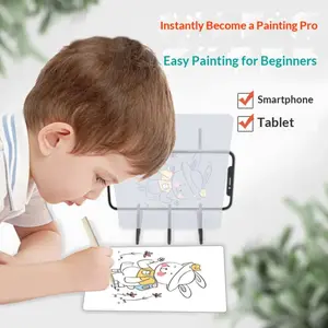 Translucent Drawing Board, Projection Optical Art Tool, Copying Desk, Phone Screen Projector, Sketching Aid, Requires Paper and Pencil