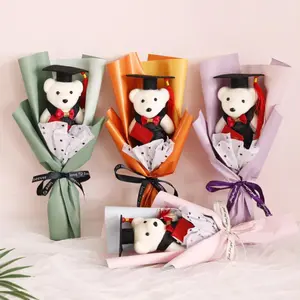 Graduation Bear Bouquet, 1 Count Graduation Bear Bouquet, Graduation Gift for Kids, Home Decor, Gift for Students, Gift for Classmates