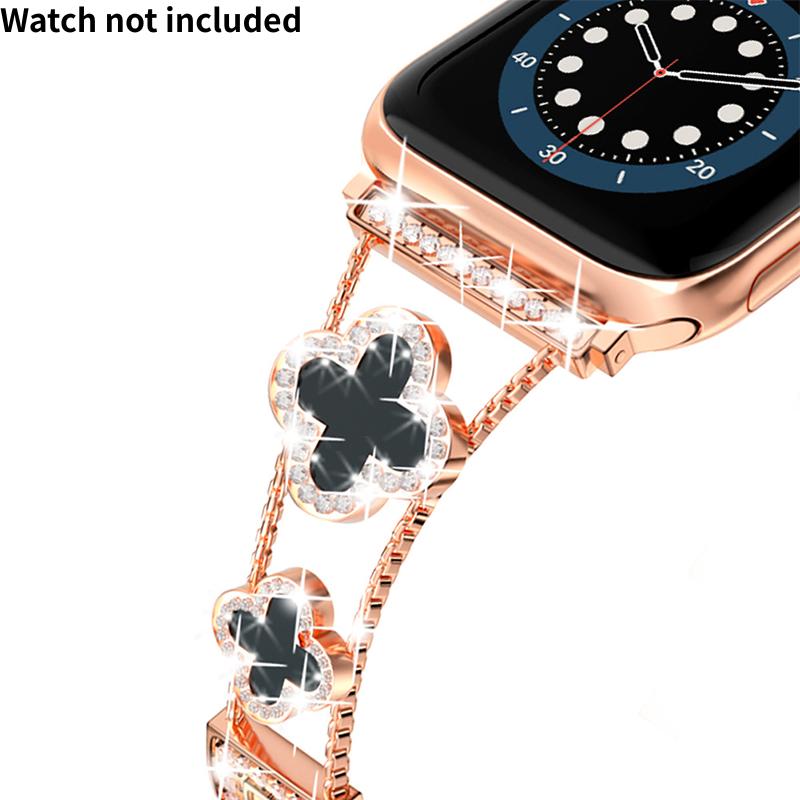 [Excluding watch, adjustable size] Elegant and stylish strap suitable for Apple watch - Metal design - Compatible with all series - Fashionable and durable