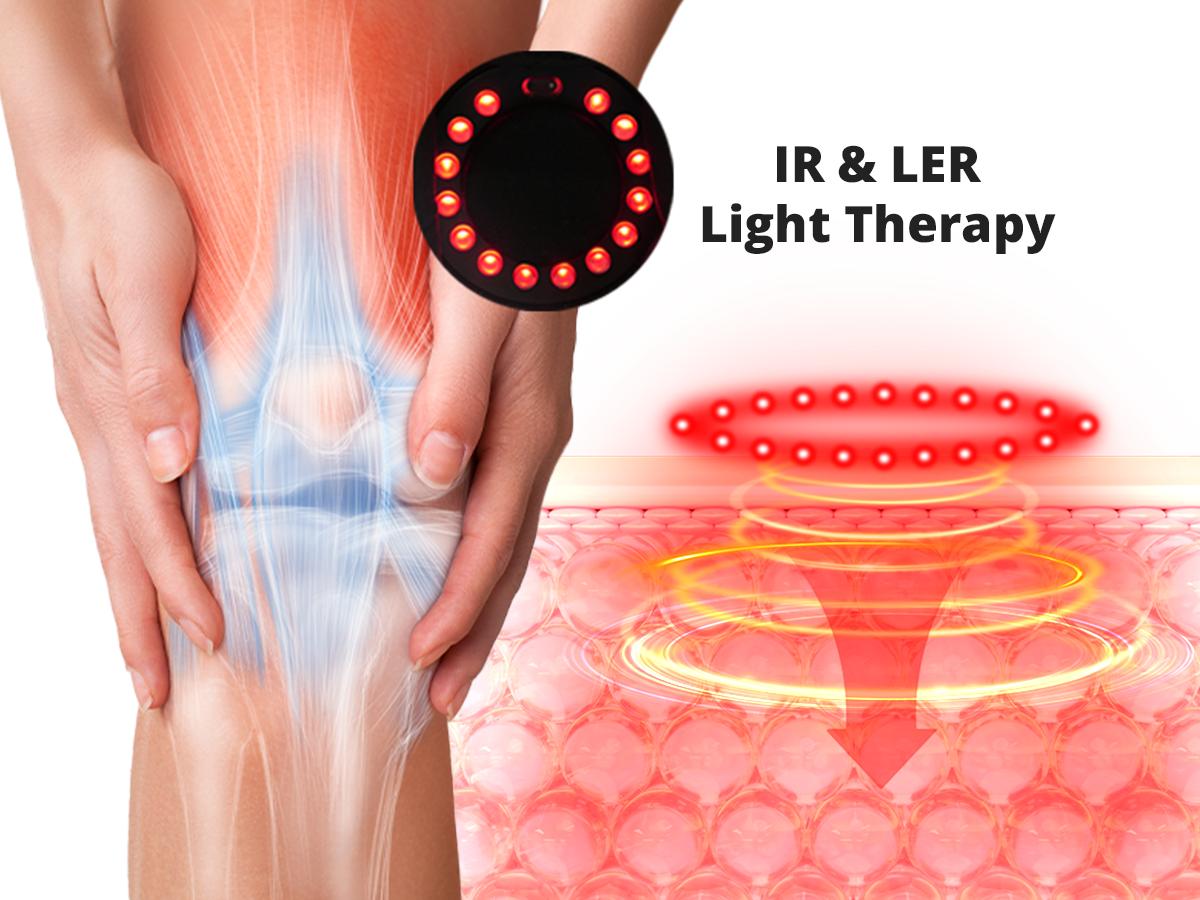 Medcursor Cordless Heated Knee Massager with LED Touch Screen 3 Vibration Modes & 3 Heating Levels Ergonomic Design for Comfortable Relaxation Ideal Christmas Gift for Parents Adjustable Settings