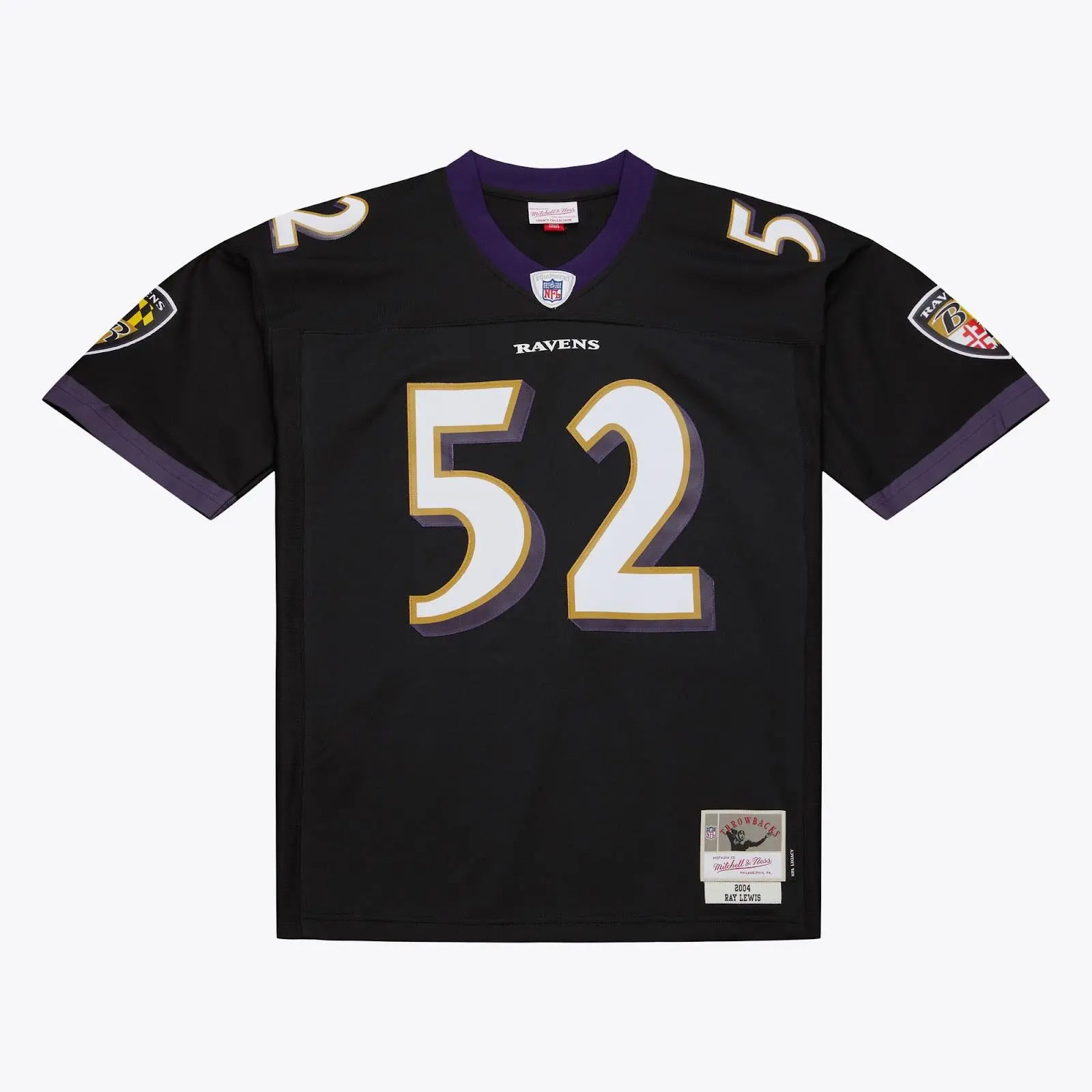 Ray Lewis Baltimore Ravens Black 2004 Legacy Player Jersey NFL Throwback Mitchell & Ness