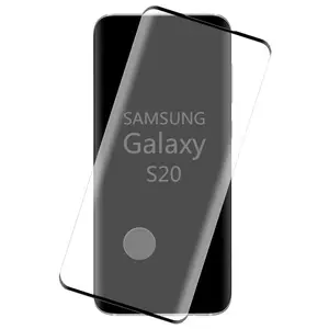 Tempered Glass for Galaxy S20, Full Size 3D Curved 9H Hard Screen Guard Protector Crack Saver for Samsung Galaxy S20 Phone