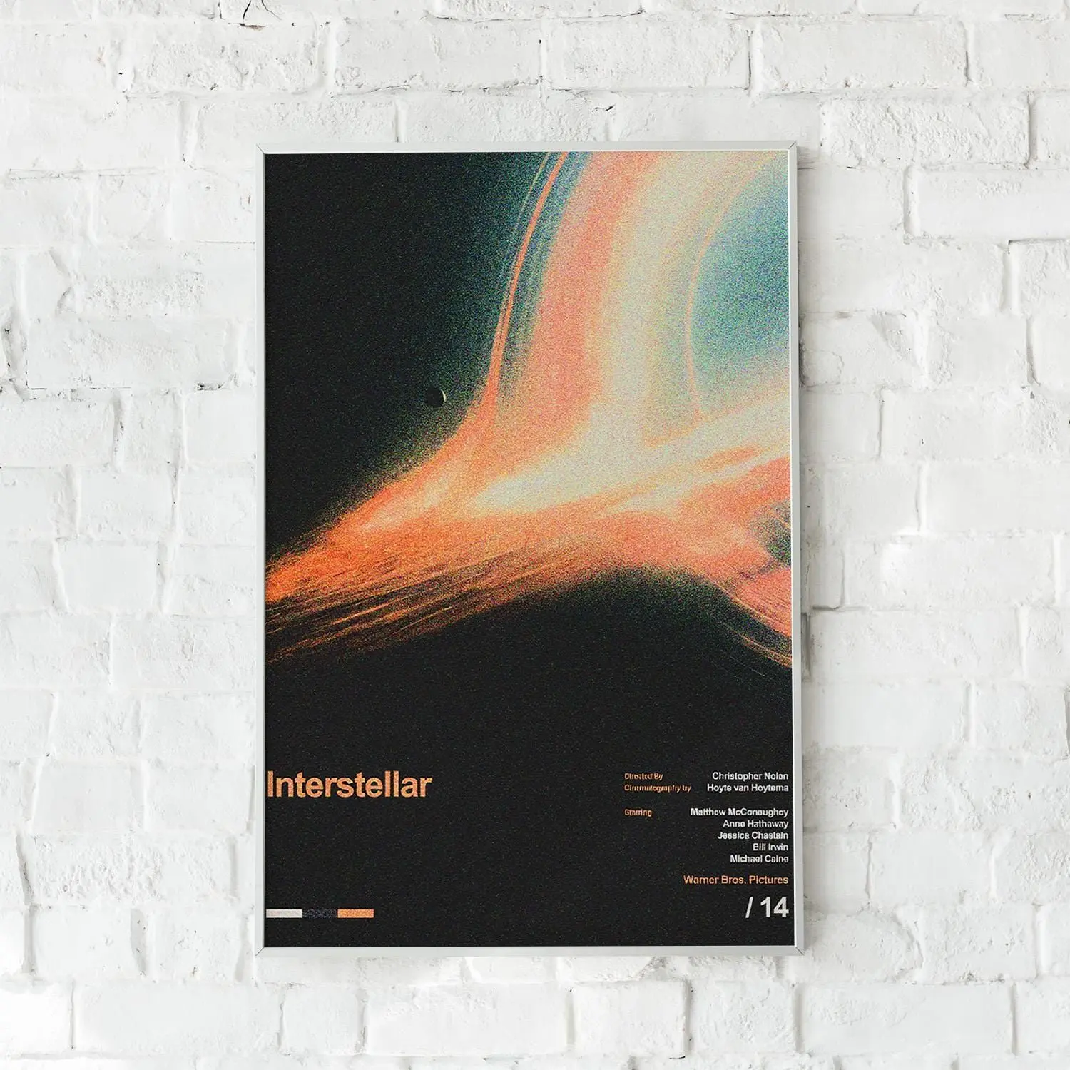 [SALE UP TO 40%] [Unframed] Interstellar Movie Poster Unframed, Sci-Fi Film Wall Art Print, Space Galaxy Aesthetic Decor, Christopher Nolan Cinema Poster