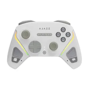 AJAZZ GP100 game controller, Esports controller with Hall linear joystick six axis motion sensing, Hall dual cut trigger one click switching all mechanical buttons vibration sensing macro programming key 1000 Hz return rate RGB e-sports game gift
