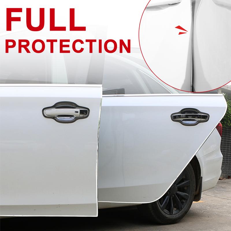 16.4FT Universal U-shaped Car Door Edge Guard,Anti-scratch Bumper Strip,Anti-collision,Full Protection,Double Card Slot Design,Sturdy and Stable,Free Cutting Suits for Sedan,SUV,Truck