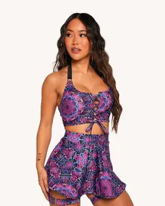 Dreamwave Lace Up Top