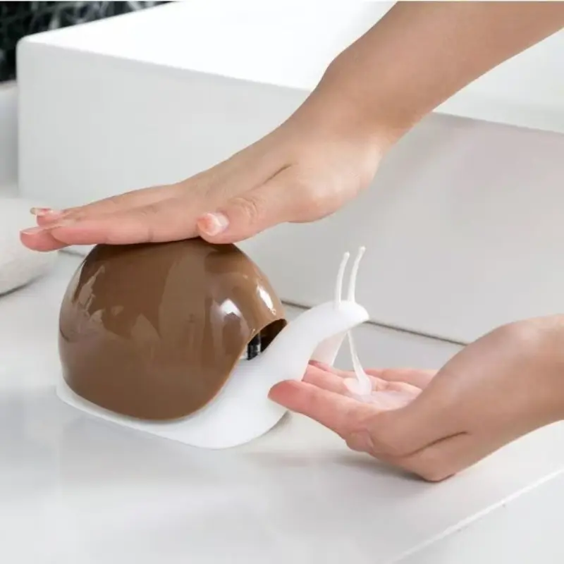 Cute Snail Shape Lotion Bottle, Elegant Bathroom Decor, Bathroom Accessory, Stable Base, Hand Sanitizer Dispenser, Home Salon Spa, Luxury Soap Container, Restroom, Soap Canister, Gift