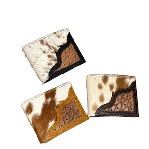 Men’s Cowhide Wallet | Hand Tooled Leather Wallet | Genuine Cowhide Wallet | Gift for Men Short Wallet Short Wallet Short Wallet