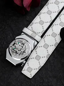 Men's Automatic Buckle Belt, Fashion Belt for Party, Daily Clothing Decor, Trendy All-match & Exquisite Belt for Birthday Gift, Rhinestone Buckles Belt