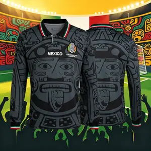 1998 Mexico Home And Away Green White Black Short Sleeve And Long Sleeve Soccer Jersey Fans Version