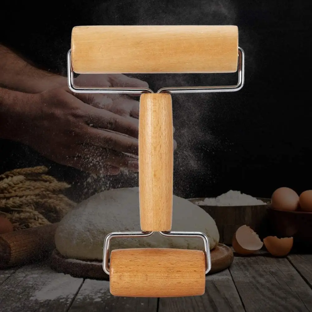 Natural & Healthy Beech Wood Rolling Pin - Ergonomic Design, Non-Stick Surface, Easy Maintenance, Versatile Kitchen Tool for Pastry, Tortilla, Pizza, Cookie, Dumpling