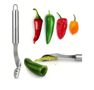 Stainless Steel Jalapeño Deseeder And Fruit/Vegetable Corer Set - Ergonomic, Durable And Efficient For Quick Kitchen Prep