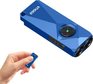 VTIR K1 800 High Lumens Key Chain Light, Small EDC Rechargeable Keychain Flashlight, Compact LED Tiny Flashlight with Magnetic, Mini Clip-on Pocket Lights for Camping, Emergency, Everyday Carry