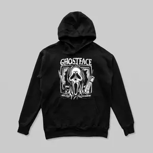 Ghostface Halloween Hoodie, Horror Film Hoodie, Halloween Character Hoodie, Ghostface Hoodie, Scary Movie Hoodie