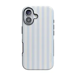 Casely iPhone 17 Case | Sunday Best | Blue Stripes | Bold Protective Design | Compatible with MagSafe