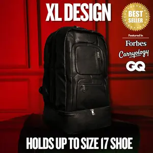 Black Leather Patented Carry-on Bag (XL Design) (Only 300 Made)