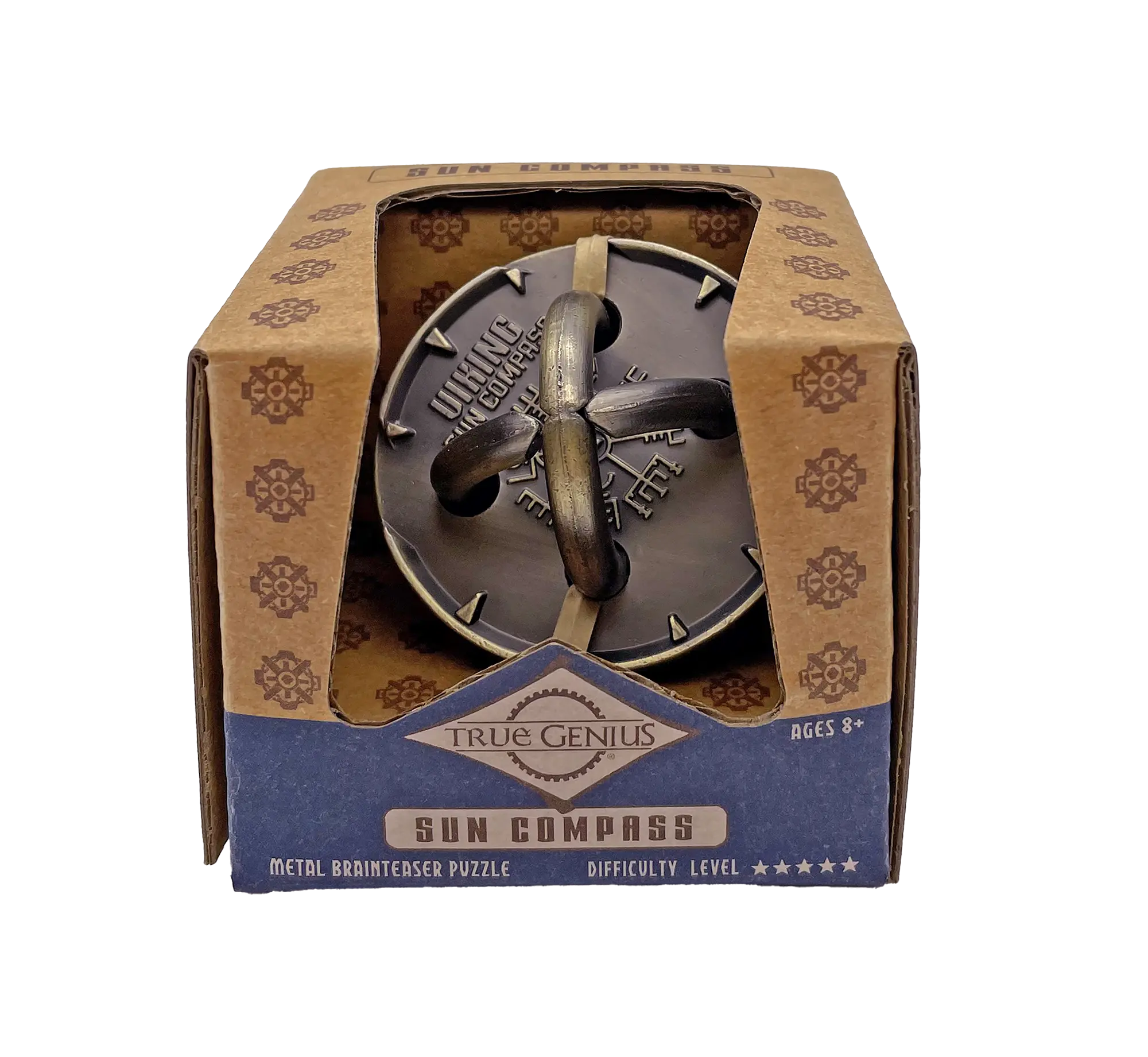 True Genius Viking Sun Compass Metal Puzzle Unique Gifts That Challenge
