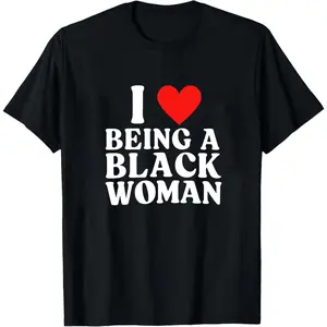 I Love Being a Black Woman Unisex Heavy Cotton Tee