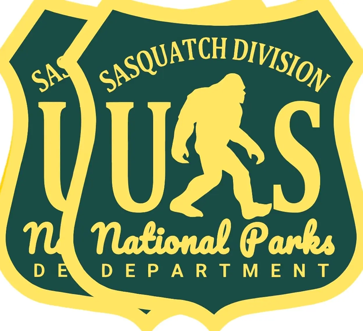 3pcs US National Parks Sasquatch Division Sticker, Bigfoot sticker for Laptop Book Water bottle Tablet
