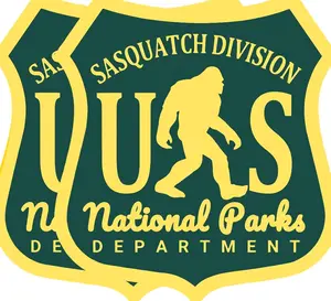 3pcs US National Parks Sasquatch Division Sticker, Bigfoot sticker for Laptop Book Water bottle Tablet