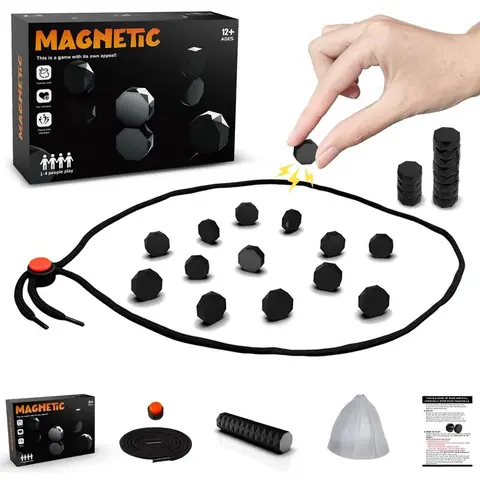Magnetic Chess Game Set, Fun Strategy Board Game for Kids & Adults. Family Game Night Party Travel Toys. Interactive Parent-Child Magnet Battle Gift