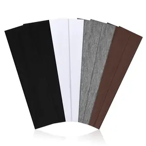 Non-slip Soft Cotton Cloth Sports Hairband Headband for Women, Suitable for Outdoor Yoga Exercise, Available in Gray White Black