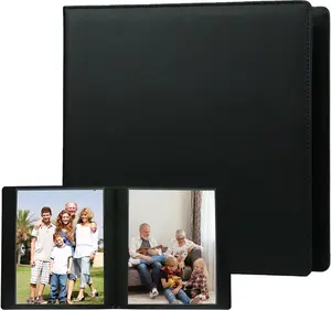 Photo Album 8x10 168 Pockets Large Capacity Leather Cover Acid Free Inner Pages 8 x 10 Photo Album Book 8x10 for Family Wedding Baby Photo Book Pictures (168 Pockets Black)