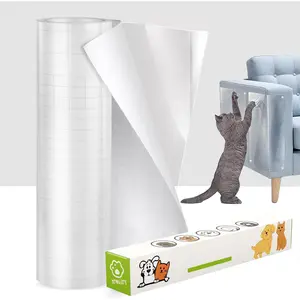 Anti- Scratch Furniture Protector, Flexible Sticky Couch Corner Guard, Thicken Vinyl  Scratch Tape (158" x 11.8")