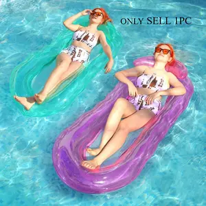 Hot-selling water lounge chair * floating bed with net swimming ring Pool Float Lounger