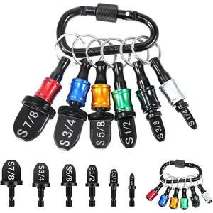 13 count Swage Tool HVAC Repairing Set With Bit Holder, Air Conditioner Copper Tube Expander Swaging Tool Drill Bit, Soft Copper Pipe Swager, 1/4'', 3/8'',1/2'',5/8'',3/4'',7/8'' Swedge HVAC Tool Kit