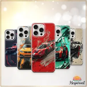 5787 Drift & Speed Art Phone Case, Sports-Themed Cover, Gift for Car Enthusiasts, Compatible with iPhone 11/12/13/14/15/16