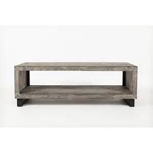 Mulholland Drive 56" Modern Distressed Solid Wood Coffee Table