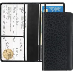 Registration and  Holder with  Design,Leopard Print Registration and  Card Holder Fits ID Cards Driver's License,PU Leather  Document Holders