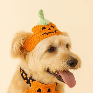 Fit 5-30lb-Handmade Halloween Crocheted Hat – Cozy Crochet Costume for Dogs & Cats