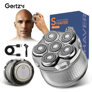 Men's Head Shaver with Magnetic  Heads & LCD Display, Skull Shaver Balding Razor for Smooth Shaving, Gift for Him Boyfriend Husband Father, Christmas Birthday Fathers Day Present