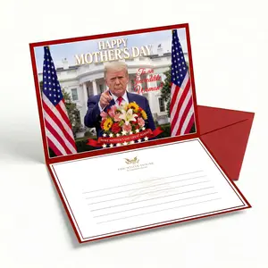 Talking Trump Mothers Day Card, Surprise Mom With A Personal Talking Greeting Card From President Donald Trump, Funny Adults Mother’s Day Gift, One Of The Best Presents For Mum, Includes Envelope