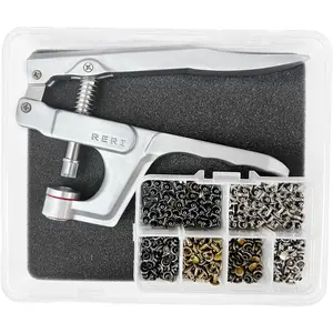 8mm 3 Color Leather Rivet Kit, Leather Rivets and Snaps for Leather Crafts, Clothes, Shoes, Leather Boots, Bags Decoration