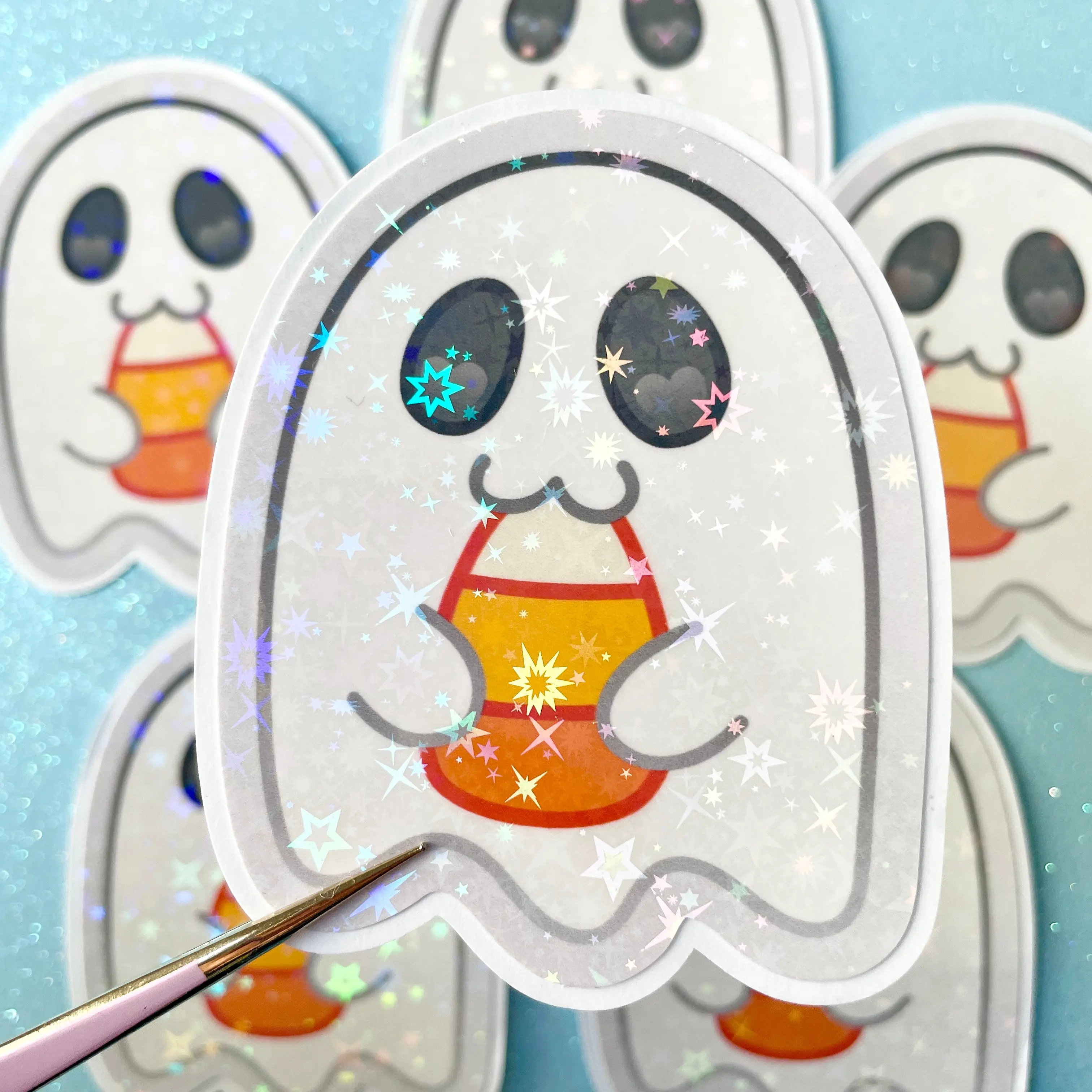 Candy Corn Ghost Sticker