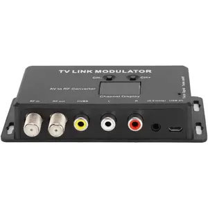 Uhf modulator tv link modulator universal composite av to rf coax agile modulator rf tv micro modulator compact rf modulator converter ir extender support pal